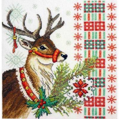 Восхитительные новогодние олени: красивые идеи праздничной вышивки - milayaya.ru
