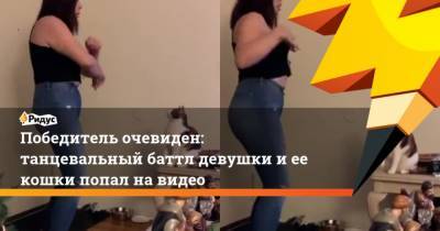 Победитель очевиден: танцевальный баттл девушки и ее кошки попал на видео - mur.tv
