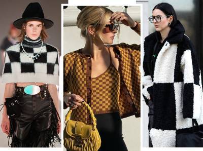 Модная партия: как носить шахматный принт - marieclaire.ru