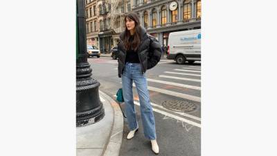 Алина Григалашвили - Какие джинсы подходят высоким девушкам - vogue.ru