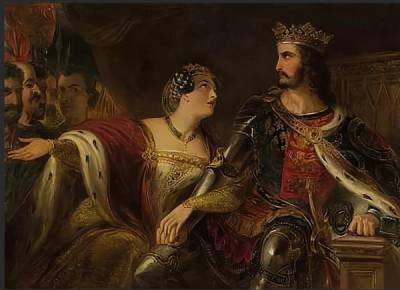 Эдуард III (Iii) - О чем же на этой картине королева Филиппа так страстно умоляет своего мужа Эдуарда III - porosenka.net - Франция - Англия