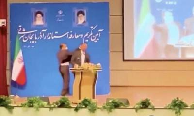 Иранский губернатор получил пощечину во время церемонии инаугурации - porosenka.net - Иран - Сирия