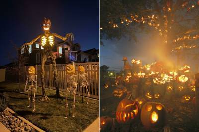 15 примеров того, как люди на Хэллоуин превратили дома в декорации для фильма ужасов - flytothesky.ru