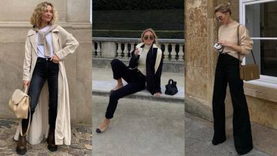 Клэр Роуз - Как модницы из Амстердама, Франкфурта и других городов Европы носят черные джинсы этой осенью - vogue.ru - Париж - Лондон - Стокгольм - Амстердам