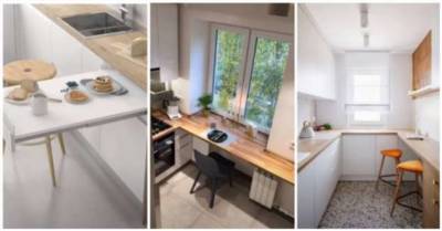 6 идей, как при помощи умного стола сэкономить много пространства в маленькой кухне - milayaya.ru