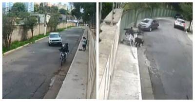 Водитель сбил мотоциклистов и в полиции его за это поблагодарили - porosenka.net - Сан-Паулу