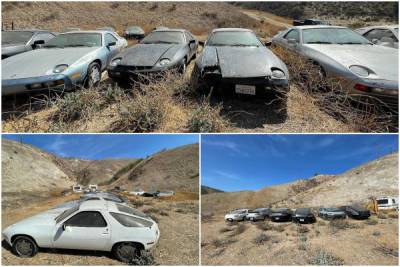 13 стареньких Porsche 928 кто-то выбросил в Калифорнии - porosenka.net - штат Калифорния
