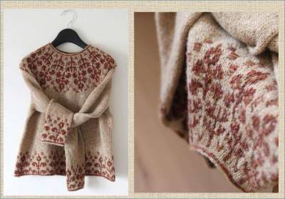 Холодное дыхание осени и нежные веточки на свитерах ручной работы - milayaya.ru