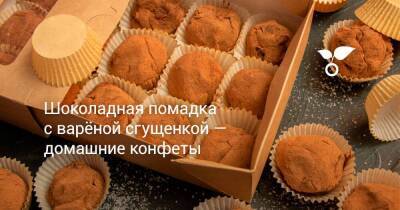 Шоколадная помадка с варёной сгущенкой — домашние конфеты - sadogorod.club