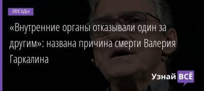 Валерий Гаркалин - «Внутренние органы отказывали один за другим»: названа причина смерти Валерия Гаркалина - uznayvse.ru