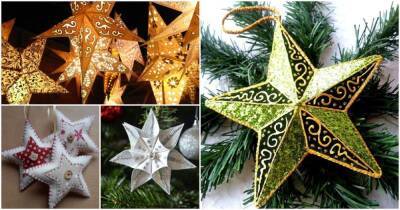 Лучшие идеи самодельных звезд для новогоднего декора прекрасной елочки - cpykami.ru