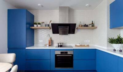 Синяя кухня в интерьере - lublusebya.ru