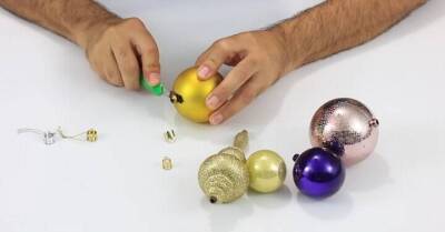 Из простеньких пластиковых шаров — невероятное украшение для новогоднего стола. Оценят все - lifehelper.one