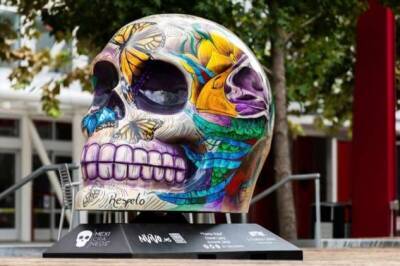На улицах Хьюстона появились гигантские расписные черепа (16 фото) - chert-poberi.ru - штат Техас