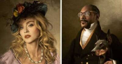 Французский художник добавляет современных знаменитостей на классические картины - chert-poberi.ru