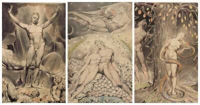 Уильям Блейк - Иллюстрации Уильяма Блейка к "Потерянному раю" Мильтона, 1808 год - porosenka.net - Лондон