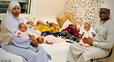 Мировой рекорд: Женщина родила девять младенцев - chert-poberi.ru - Марокко - Мали