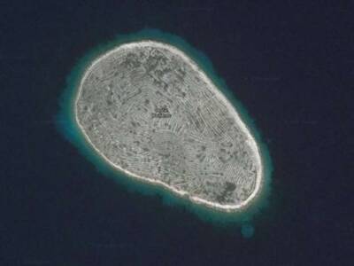 Бальенац — остров в Хорватии, похожий на отпечаток пальца - chert-poberi.ru - Англия - Ирландия - Хорватия