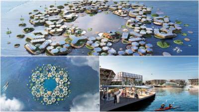 Через четыре года собираются построить первый в мире плавучий город - porosenka.net - Южная Корея - Дания - Пусан