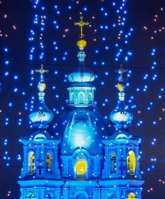 Николай I (I) - В Петербурге восстановили с помощью дронов колокольню Смольного собора - elle.ru - Санкт-Петербург - Санкт-Петербург