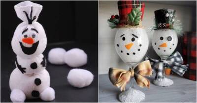 Новогодний декор: как из подручных средств сделать очаровательного снеговика - lifehelper.one