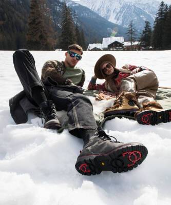 Этой зимой нам всем нужны ботинки с нескользящей подошвой из коллекции Pollini - elle.ru
