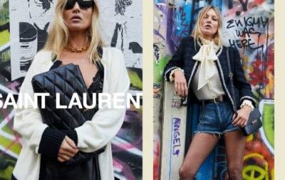 saint Laurent - Кейт Мосс - Laurent Saintlaurent - Юрген Теллер - Кейт Мосс показывает, как носить мини-шорты в новой рекламе Saint Laurent (ФОТО) - hochu.ua - Париж