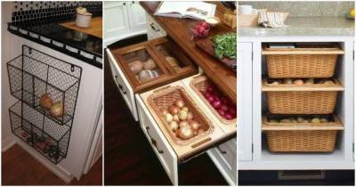 12 умных решений для хранения фруктов и овощей на крошечной кухне - lifehelper.one