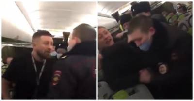 Пьяные пассажиры самолета устроили драку с полицейскими - porosenka.net - Москва - Новосибирск