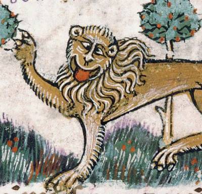 Похоже, средневековые художники никогда не видели настоящего льва - porosenka.net