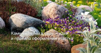 Камни-валуны в саду — идеи и правила оформления участка - sadogorod.club