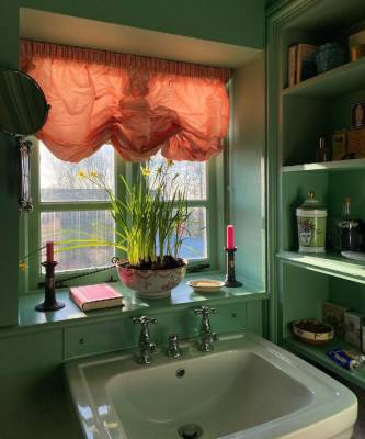 Текстиль в ванной комнате: 30+ примеров - elle.ru