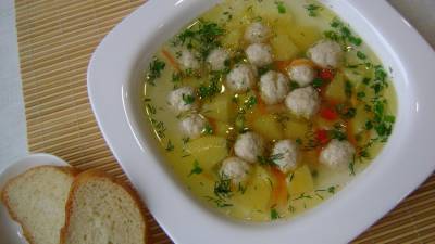 Суп картофельный с фрикаделями - prelest.com