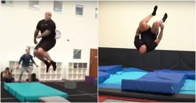 150-килограммовый силач пытается заниматься гимнастикой - porosenka.net