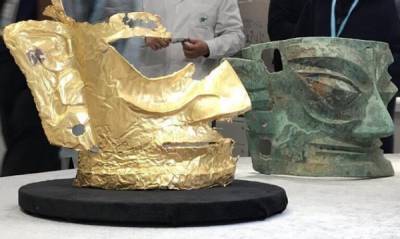 Китайские археологи нашли золотую маску - porosenka.net