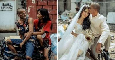 Бездомной паре устроили свадьбу-сюрприз после 24 лет совместной жизни (27 фото) - chert-poberi.ru - Филиппины