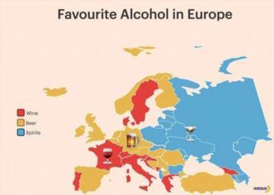 Алкогольные пояса Европы - chert-poberi.ru - Франция - Чехия - Германия - Англия - Испания - Латвия - Литва - Румыния - Эстония