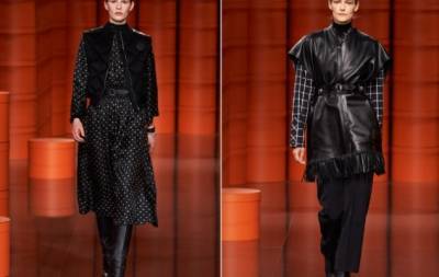 Пончо-парка, бомберы, кожаные жилеты: Hermès представили коллекцию сезона осень-зима 2021 - hochu.ua - Нью-Йорк - Париж - Шанхай - Нью-Йорк