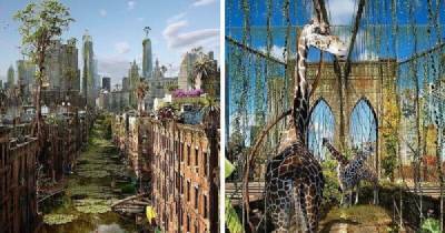 Города без людей: цифровые фантазии на тему постапокалипсиса - porosenka.net - Париж - Шанхай - Нью-Йорк