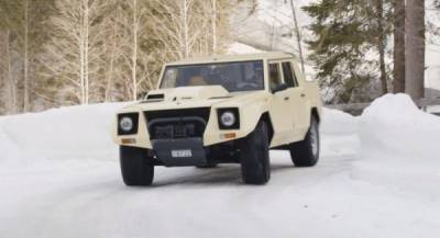 Когда ваш Range Rover застревает в снегу, берите Lamborghini LM002 - porosenka.net