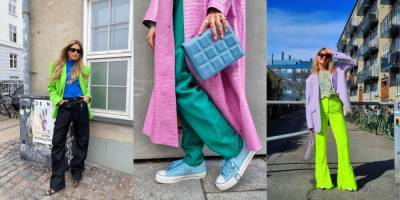Эмили Синдлев - Каролин Далл - Instagram-тренд: этой весной модницы выбирают колорблокинг - vogue.ua - Дания