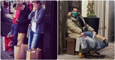 «Больше ни ногой с женой в магазин!»: бедные мужики на шоппинге (15 фото) - chert-poberi.ru