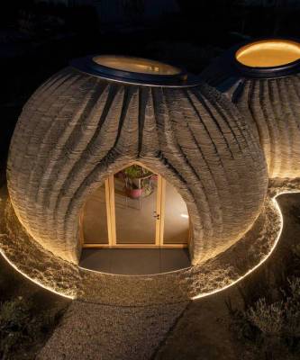 Tecla: дом из глины, напечатанный на 3D принтере - elle.ru - Италия
