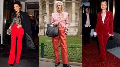 Одри Хепберн - Красные брюки: 5 самых модных сочетаний - vogue.ru