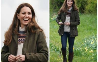 Кейт Миддлтон - принц Уильям - Елизавета II (Ii) - Уютный свитер и кожаные сапоги: Кейт Миддлтон показала идеальный образ для холодной весны (ФОТО) - hochu.ua - Англия