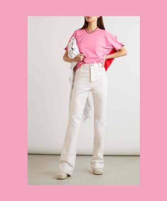 Модные, белые, твои: самые актуальные джинсы из светлого денима - elle.ru