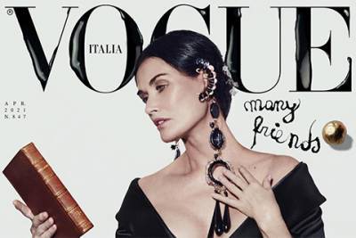 Вирджиния Вульф - Деми Мур - Ким Джонс - Деми Мур появилась на обложке итальянского Vogue - spletnik.ru - Италия - Париж
