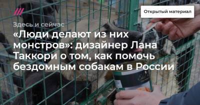 Люди делают из них монстров: дизайнер Лана Таккори о том, как помочь бездомным собакам в России - mur.tv - Россия - Москва