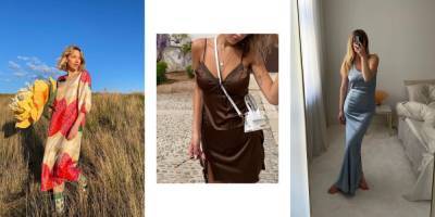 Каролин Далл - Insta-отчет: какие шелковые платья выбирают модницы в этом сезоне - vogue.ua