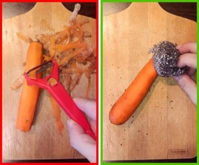 Как быстро почистить морковку - polsov.com